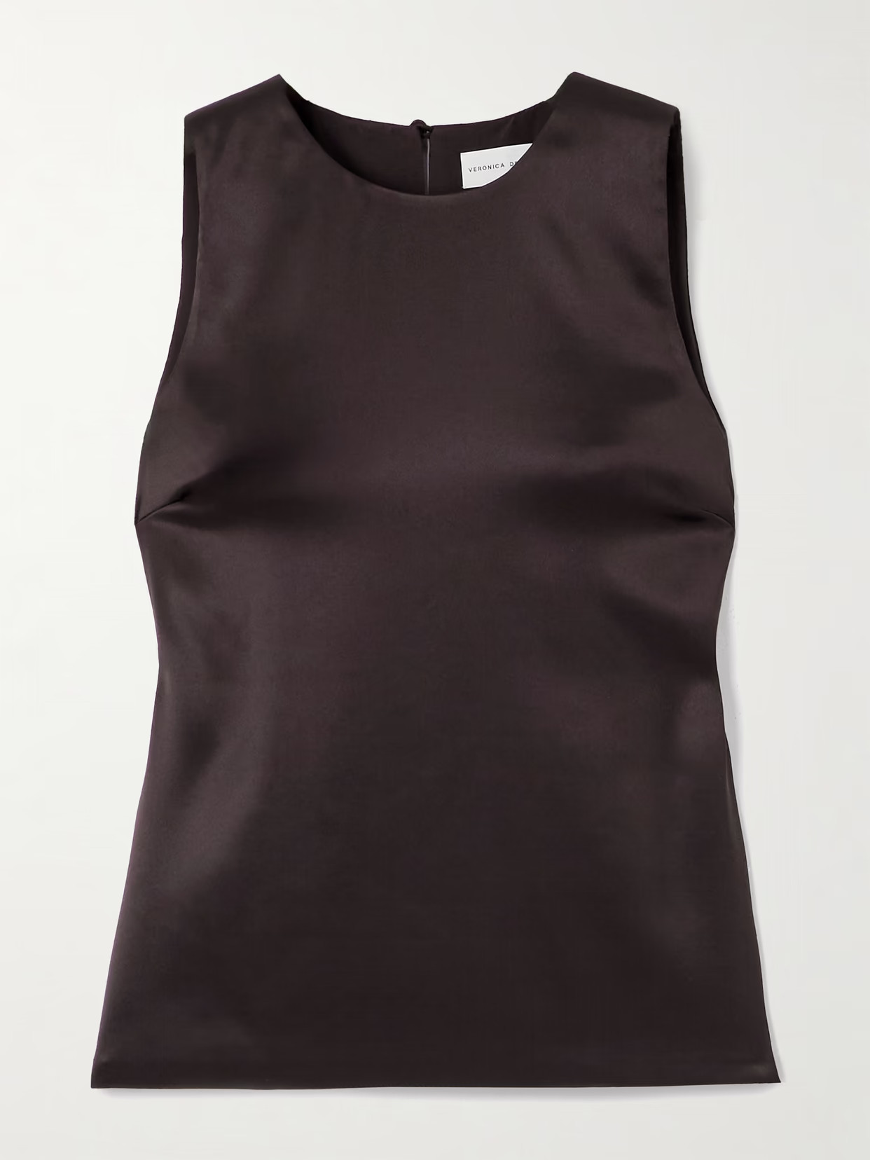 Veronica de Piante - Evie Silk-blend Satin Top - Brown | NET-A-PORTER (US)