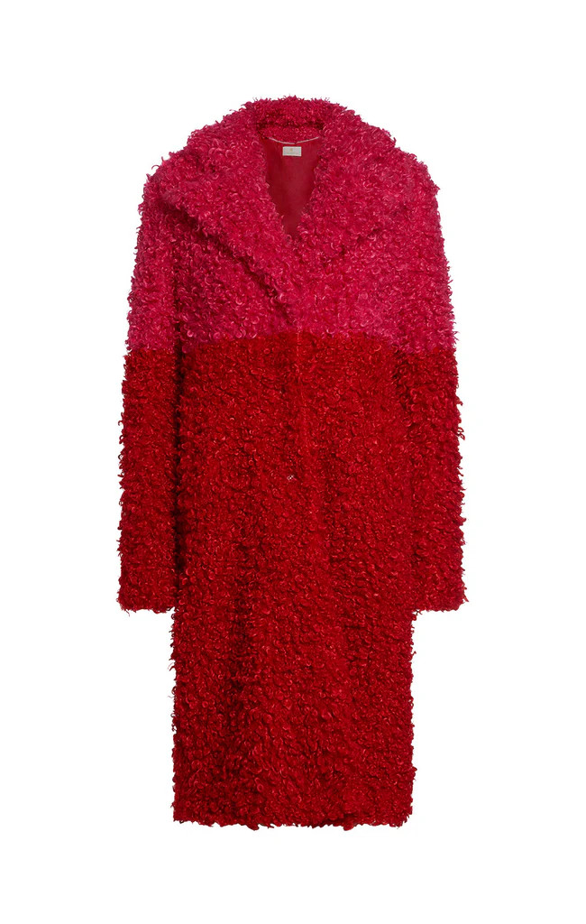 Colorblock Faux-Fur Coat | Etcetera