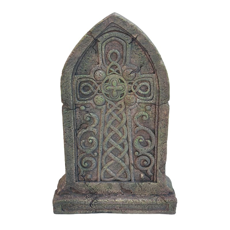 Southern Gothic Cross Tombstone, 17" | At Home