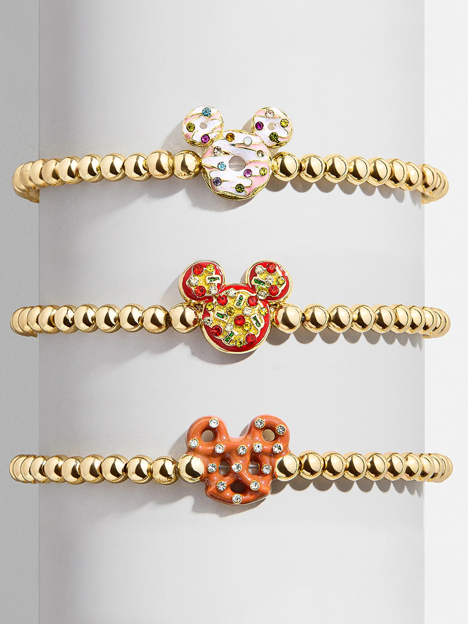 Disney Character Bite Pisa Bracelet - Mickey Mouse Donut Pisa | BaubleBar (US)
