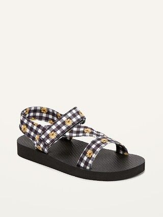 Asymmetric Cross-Strap Sandals for Girls | Old Navy (US)