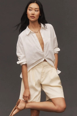 The Bennet Buttondown Shirt by Maeve: Linen Edition | Anthropologie (US)