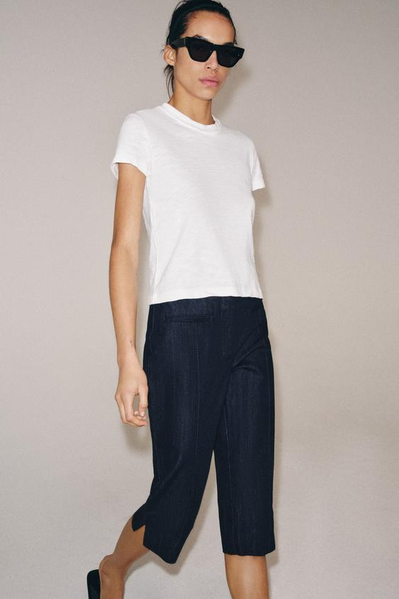 FLAMED COTTON T-SHIRT | Zara US