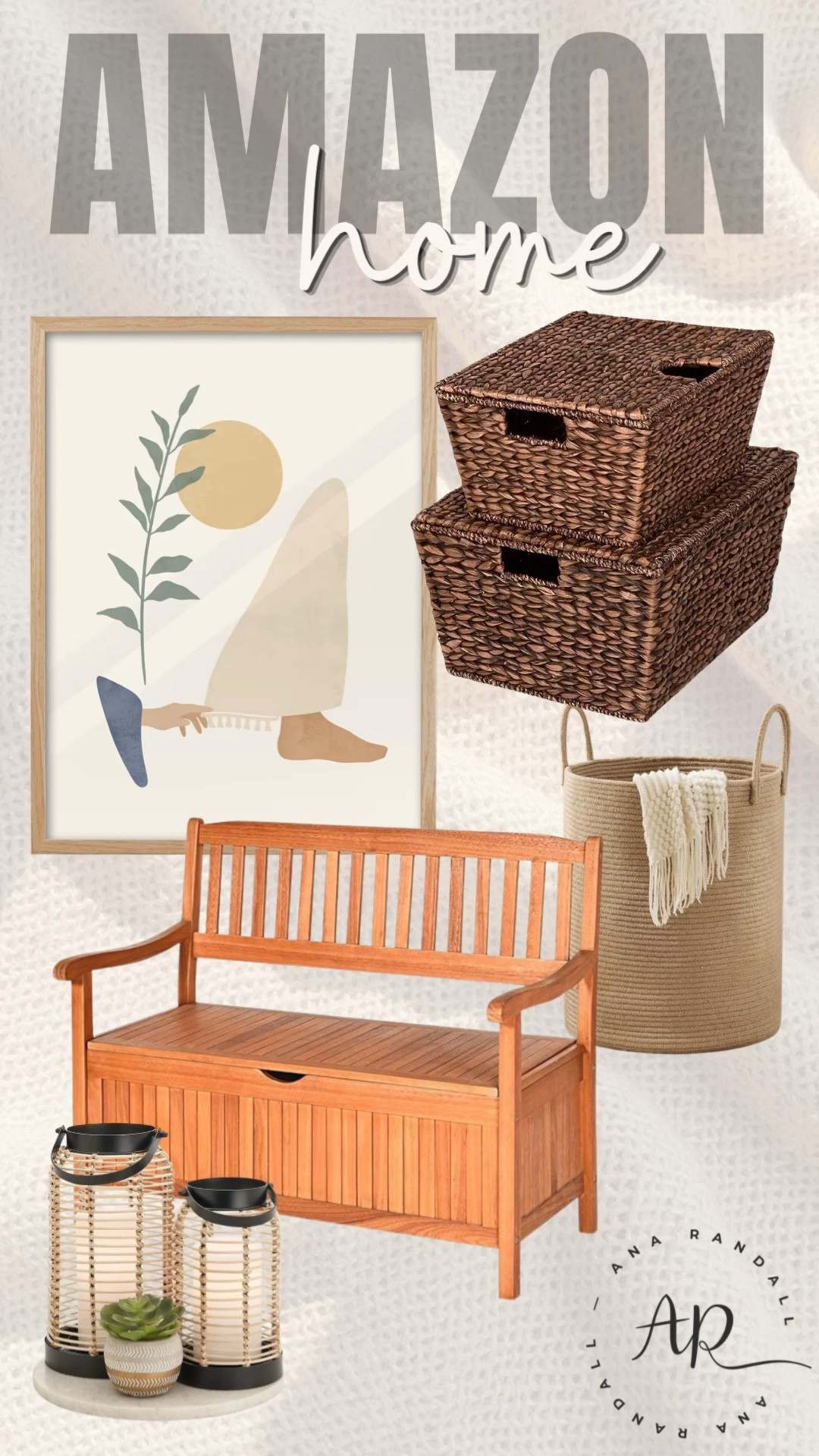 Amazon home finds I’m loving right now 🤍✨

Creating a home that feels warm, peaceful, and beautifully put together doesn’t have to be complicated… it’s all about choosing the right pieces 🤍

I’m obsessed with these neutral, timeless finds — they instantly elevate your space while still feeling cozy and lived in. The perfect mix of function + beauty for everyday life.

Think: natural textures, warm wood tones, and effortless organization ✨

If you’re building a calm, intentional home… these are pieces you’ll keep reaching for 🤍

Everything is linked in my LTK ✨

XOXO,
Ana Randall 💗

#LTKmomlife #LTKMothersDay #LTKHome