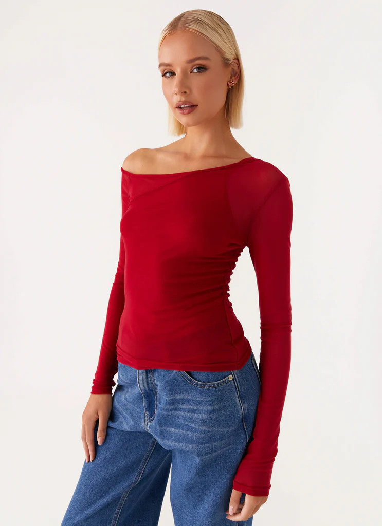 Elodie Top - Red | Peppermayo (Global)