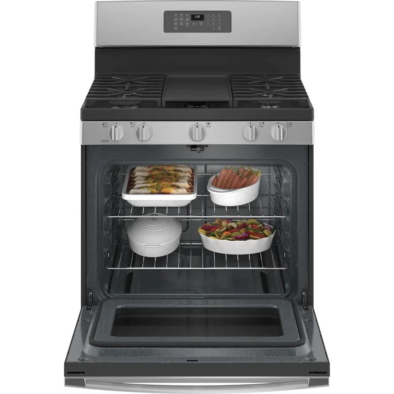 30" 5 cu. ft. Freestanding Gas Range with Griddle | Wayfair Professional