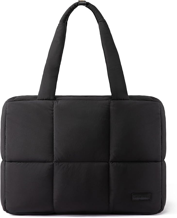 LOVEVOOK 15.6 inch Laptop Bag for Women，Briefcase Computer Bag Puffer Tote | Amazon (US)