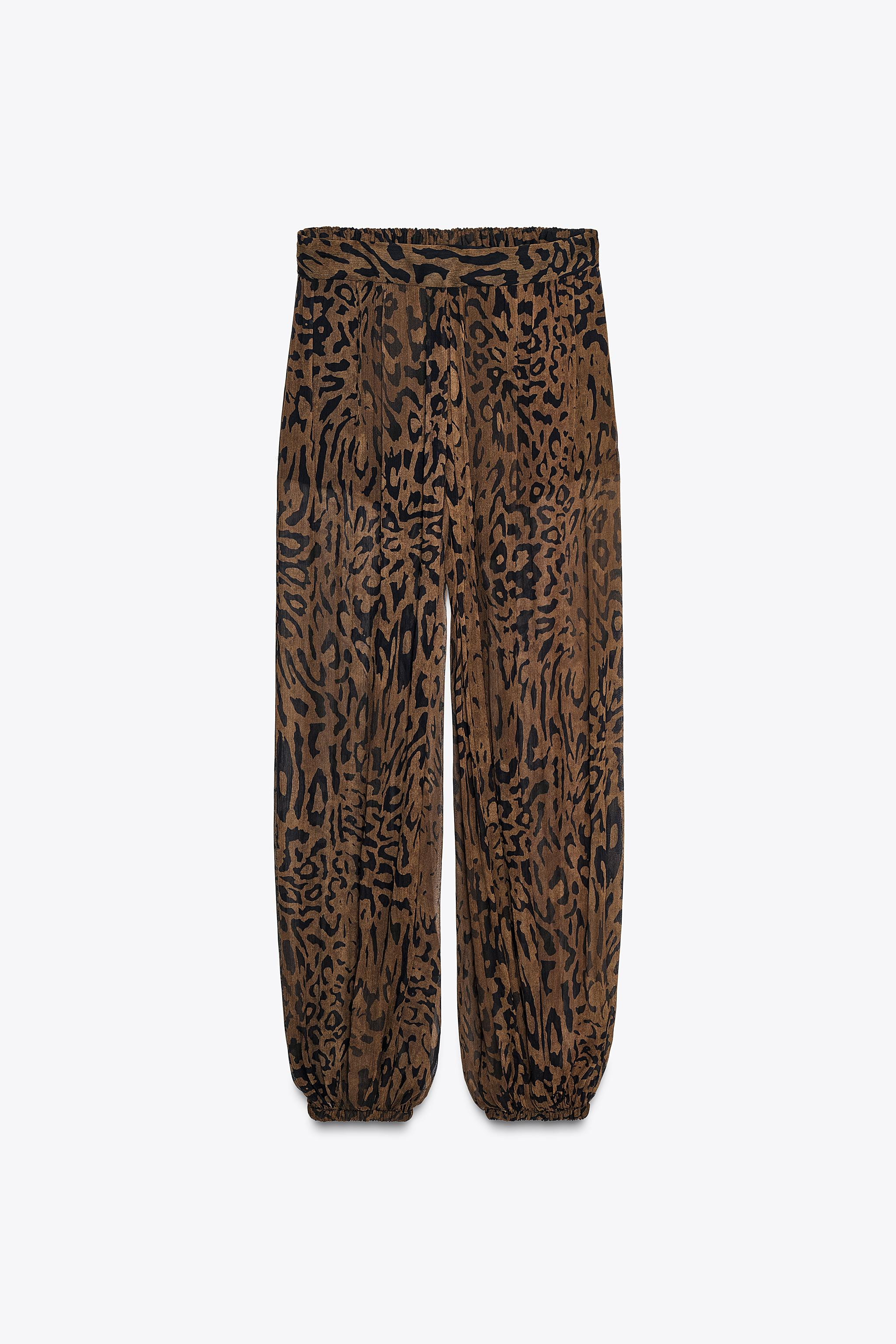 ZW COLLECTION ANIMAL PRINT BLOOMER PANTS | Zara US