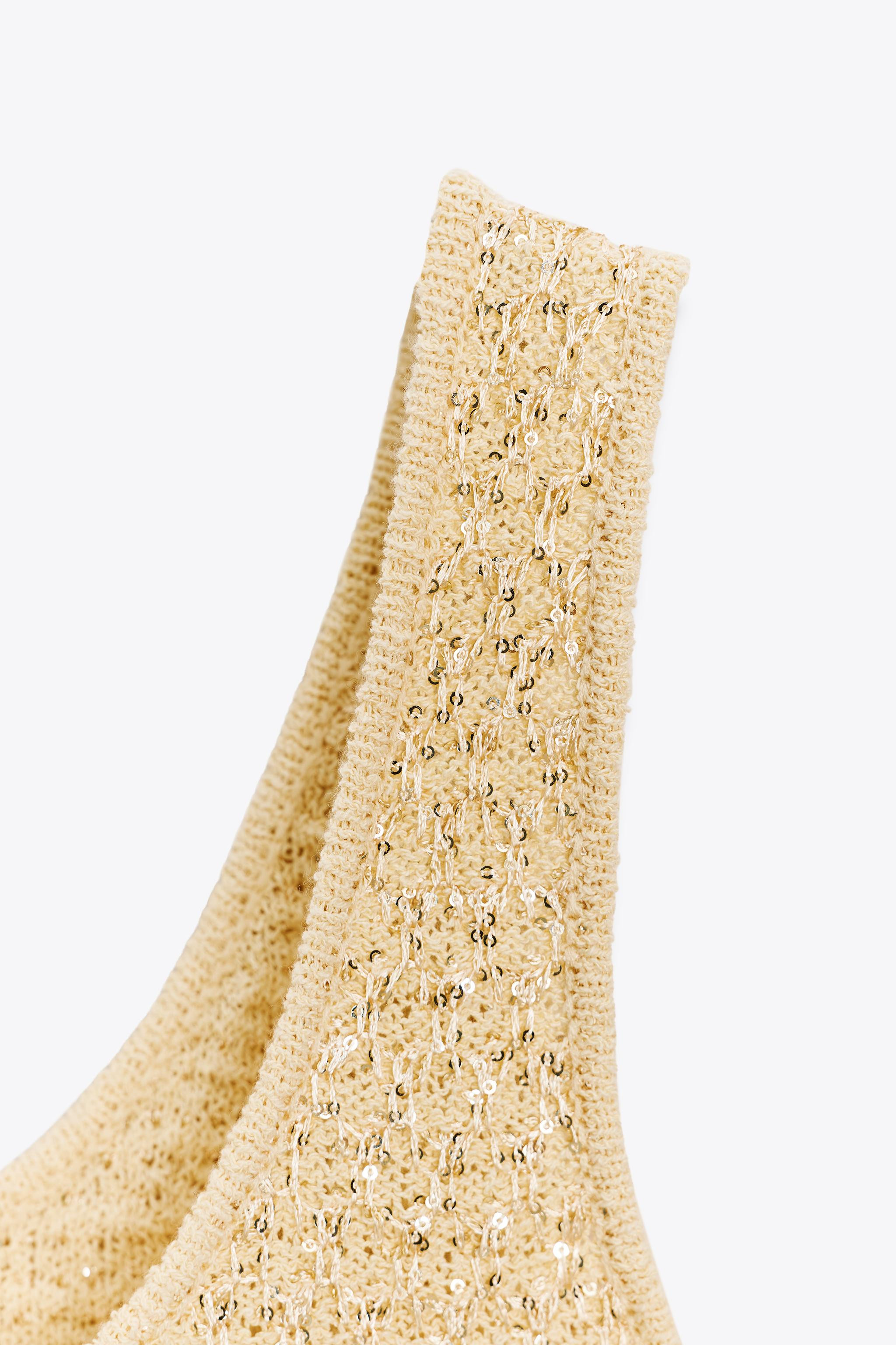 SEQUIN KNIT TOP | Zara US