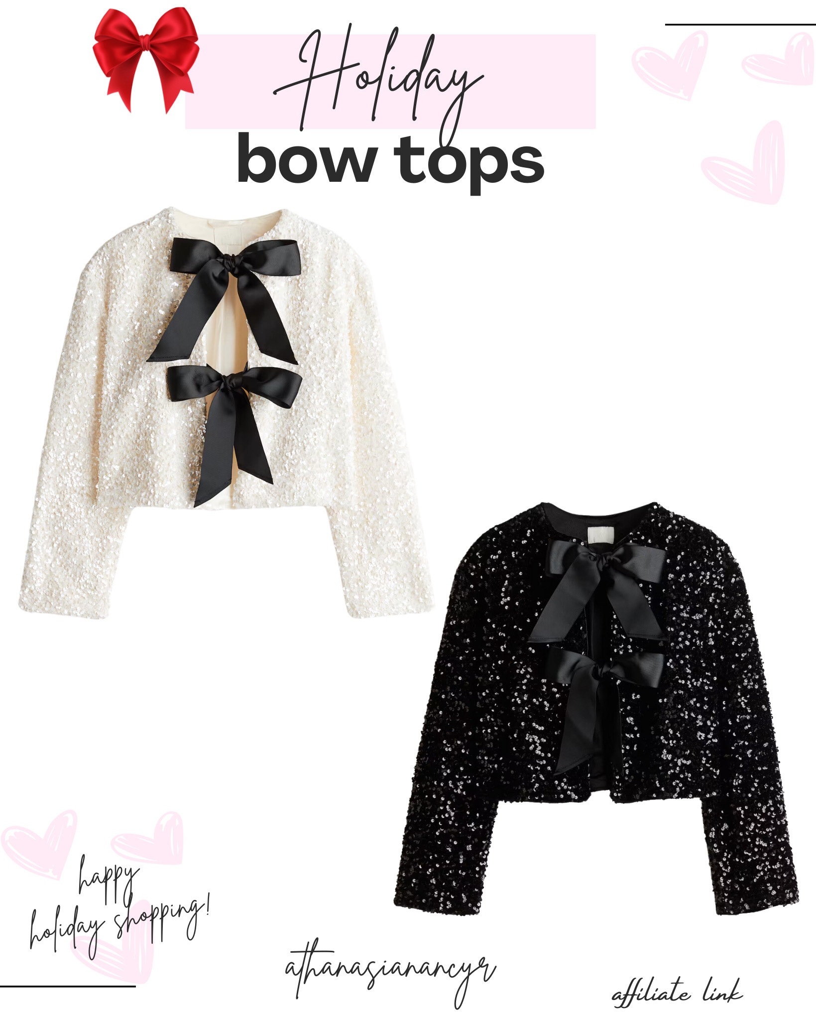 Holiday bow tops 


#LTKStyleTip #LTKFindsUnder50 #LTKHoliday
