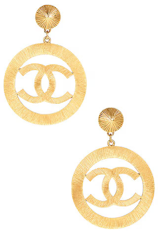 Chanel Vintage Classic CC Clip-On Earrings | FWRD 