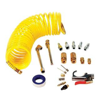 Air Accessory Kit with 25 ft. Recoil Air Hose (20-Piece) | The Home Depot