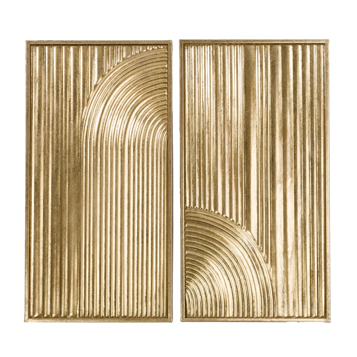 Elysia Abstract Metal Modern Wall Décor (Set of 2) | Wayfair North America
