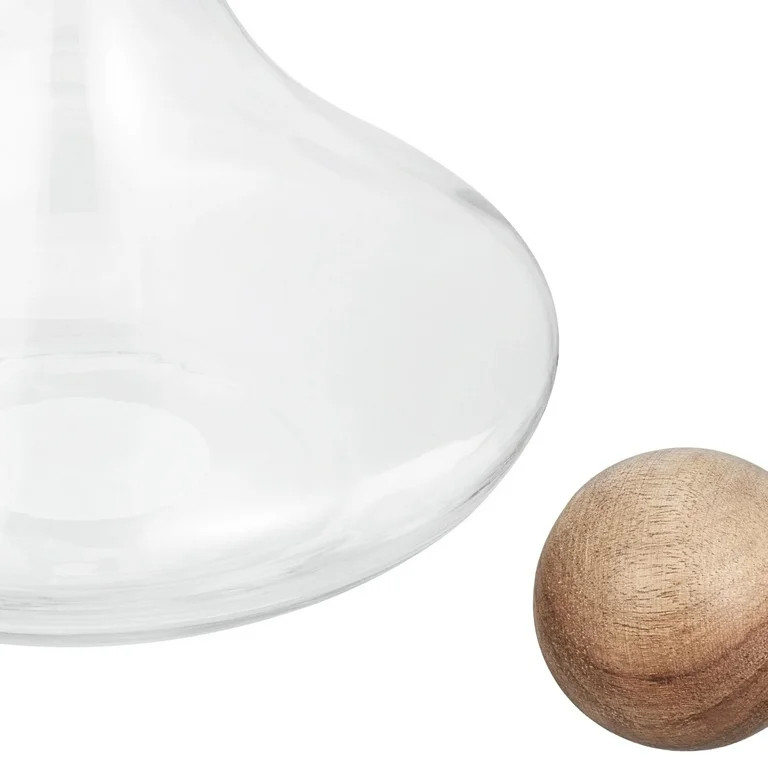 Better Homes & Gardens Glass Wine Decanter with Wooden Sphere Stopper | Walmart (US)