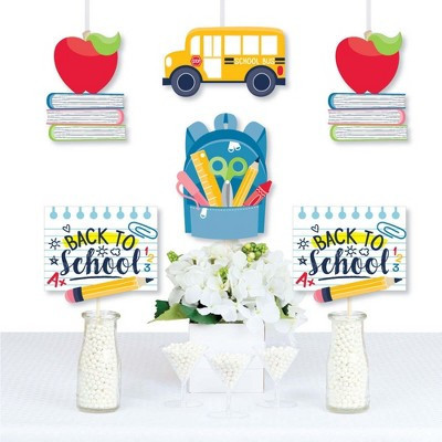 Big Dot of Happiness Back to School - Backpack, School Bus, Apple and Books Decorations DIY First Day of School Classroom Essentials - Set of 20 | Target