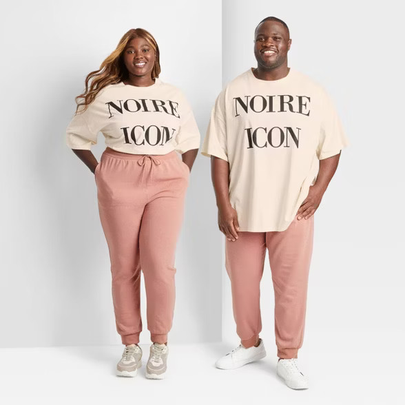 Jolie Noire Black History Month Gender Inclusive Mid-Rise Jogger Pants - Peach Orange | Target