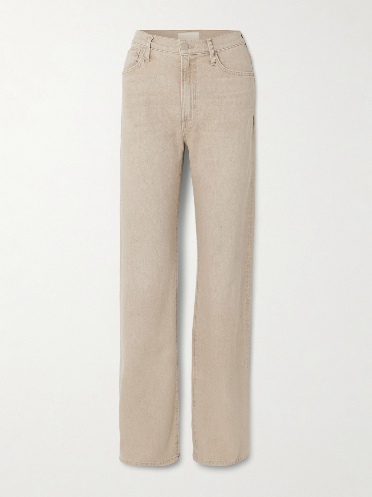 Mother - The Dodger Sneak Mid-rise Straight-leg Jeans - Brown | NET-A-PORTER (US)