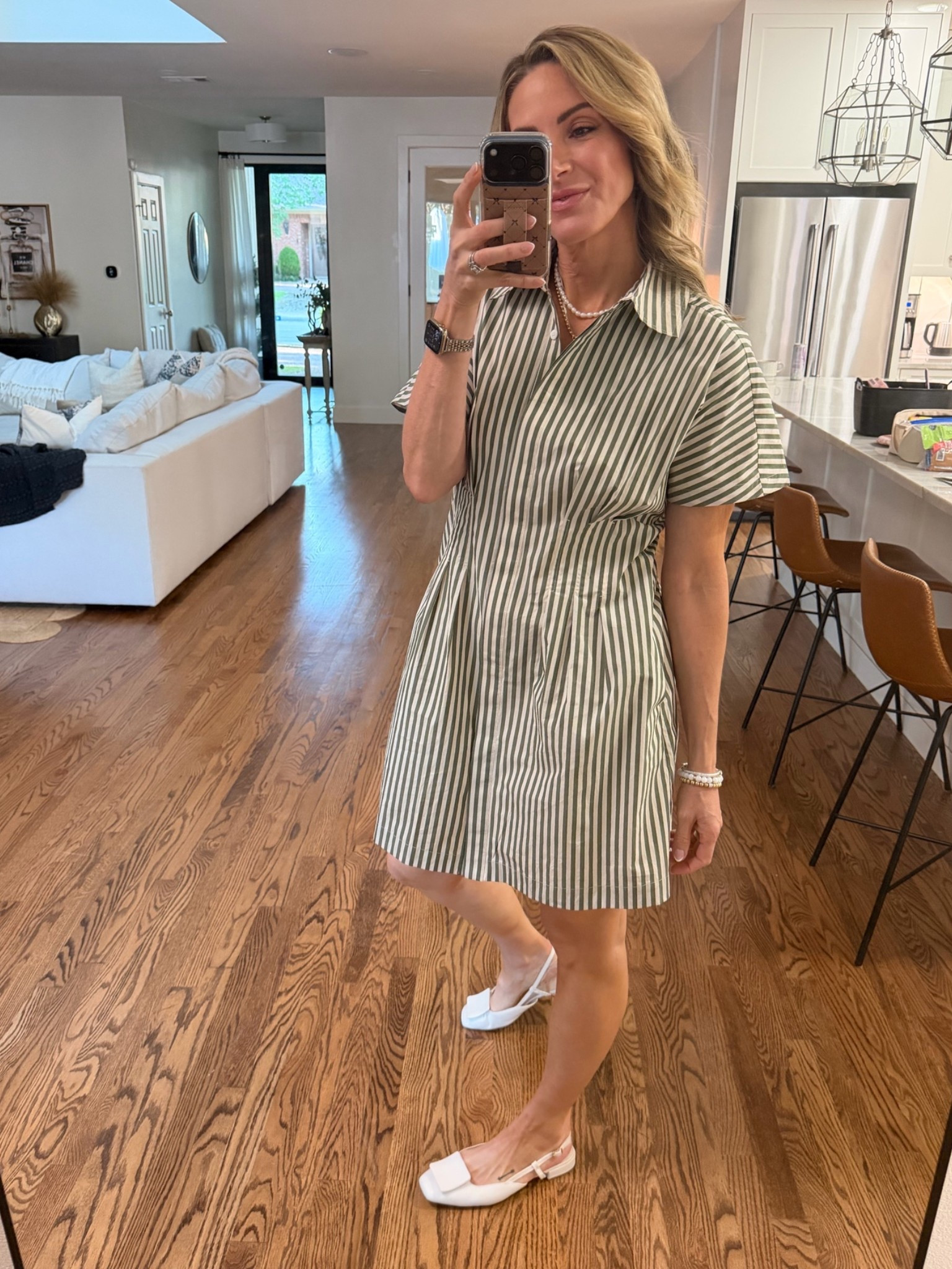 WORK LOOK! The dress runs a bit oversized. I sized down.