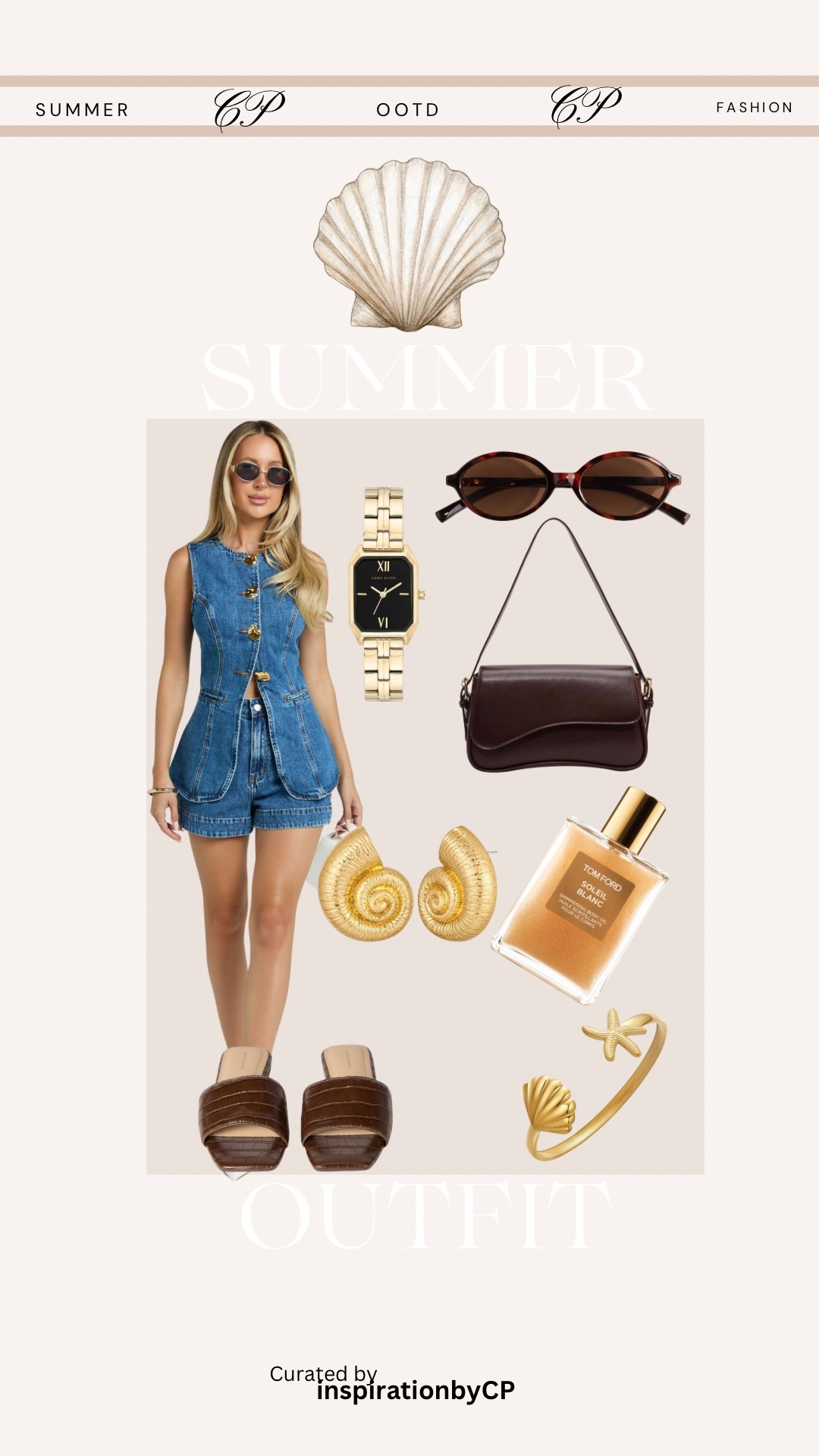 DENIM SHORT SET SUMMER OUTFIT
#denim #denimset #denimvest #denimshorts #vacay #resortwear #brown #seashell

#LTKSeasonal #LTKFindsUnder100 #LTKStyleTip