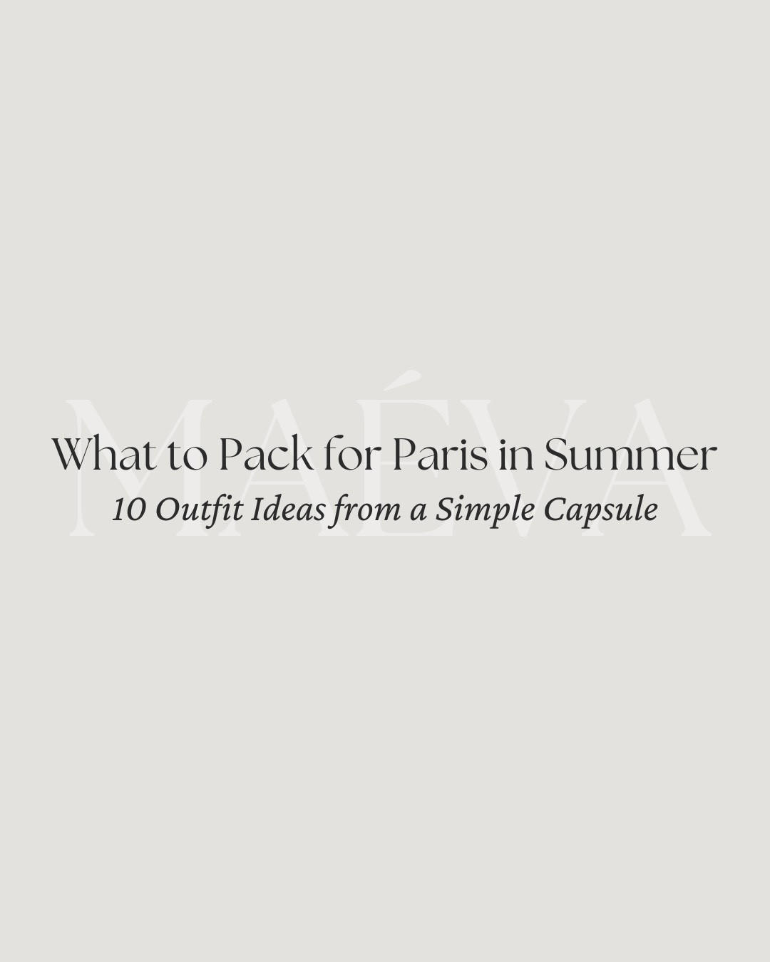 Packing for Paris in Summer? Here’s your capsule wardrobe guide! ☀️

Note: LTK only allows 10 images! But all 10 outfits from this capsule are fully linked below! To view the full visual guide, head to @maevawithamour on Instagram or read the full blog post via the link in bio ❤️

This summer capsule is built around just a few key pieces that mix and match to create 10 effortless outfit ideas! Whether you're heading to Paris or curating your everyday wardrobe, this guide gives you a polished base to style through the season, with that signature French flair! ✨

Style Tips: 
✔️ Lightweight fabrics like linen and cotton keep things breathable & chic ✔️ Stick with timeless tones: black, white, navy, and denim go a long way ✔️ Add your own je ne sais quoi with a bold lip, basket bag, scarf, or swap in more colorful pieces if you prefer that! ✔️ Don’t forget walkable shoes! Paris streets mean lots of walking! I personally like Veja sneakers, but there are plenty of great options out there! Whatever you choose, I recommend breaking your shoes in prior to travel! ✔️ A linen blazer or cardigan is great for cooler evenings ✔️ Leave space in your suitcase! Paris shopping is part of the experience! (I’ve created a map with my favorite shopping spots, saved under insta highlights in My Maps or linked in bio to access!)

❤️ Adore these looks? Comment SHOP to receive a DM with the link or head to the link in bio to shop the looks & more! 

👉 Save & Follow to discover French-inspired style and wardrobe tips, designed to elevate your everyday fashion!

With Amour, M.

#capsulewardrobe #styleinspo #parisianstyle #paris #whattowearinparis #capsule #minimaliststyle #wardrobeessentials #summer #travelstyle 

#LTKTravel #LTKStyleTip #LTKSeasonal