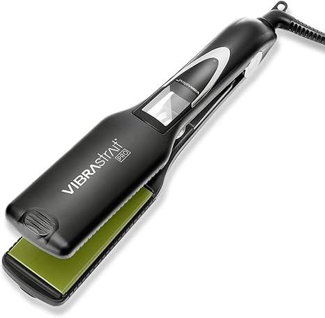Pro Vibrating Ceramic Tourmaline Ionic Flat Iron, 1.75-inch | Fast, Frizz-Free Ceramic Hair Strai... | Amazon (US)