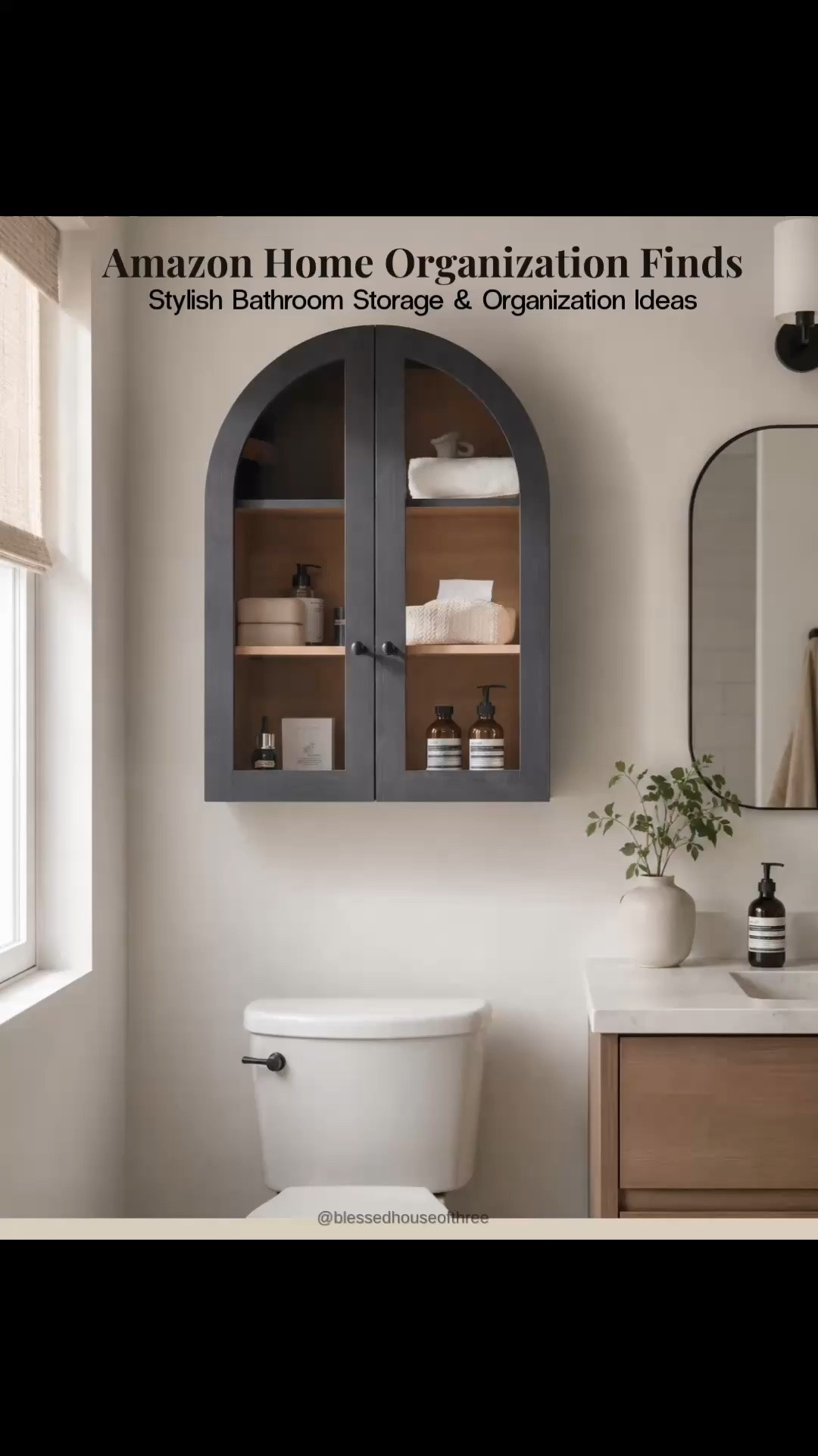 Amazon bathroom organization finds that make storage look like part of the decor. These stylish Amazon home finds are perfect for creating extra bathroom storage without sacrificing your aesthetic—from an arched bathroom wall cabinet and narrow freestanding storage cabinet to under sink organizers, countertop organizers, cotton swab jars and marble-look bathroom accessories. So many good ideas for a small bathroom, guest bathroom, powder room or primary bathroom refresh!

If you’re looking for Amazon bathroom organization, small bathroom storage ideas, bathroom cabinet ideas, under sink organization, bathroom counter organization, neutral bathroom decor or stylish home organization, I linked all of these finds in one place. 🤎

#LTKHome #LTKSaleAlert #LTKmomlife