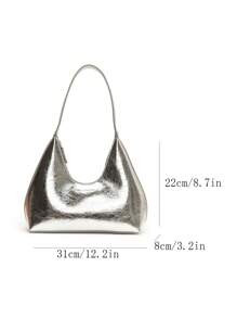 Retro Minimalist French Armpit Crescent Bag, Fashionable Elegant Versatile Shoulder/Crossbody Bag... | SHEIN
