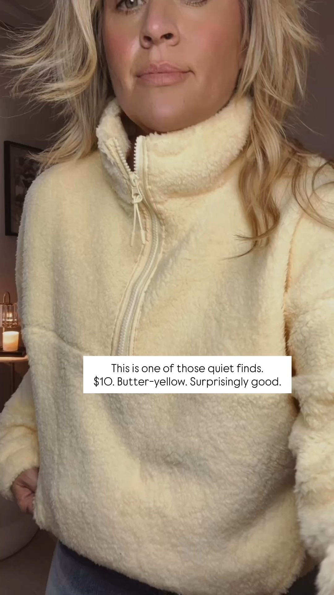 This is one of those quiet finds.
$10. Butter-yellow. Surprisingly good.

👑"Helping you look good, feel good!" - Lindsey Denver

⬇️Sizing information:
large (size up if in between sizes.)


#LTKOver40 #LTKMidsize #LTKActive