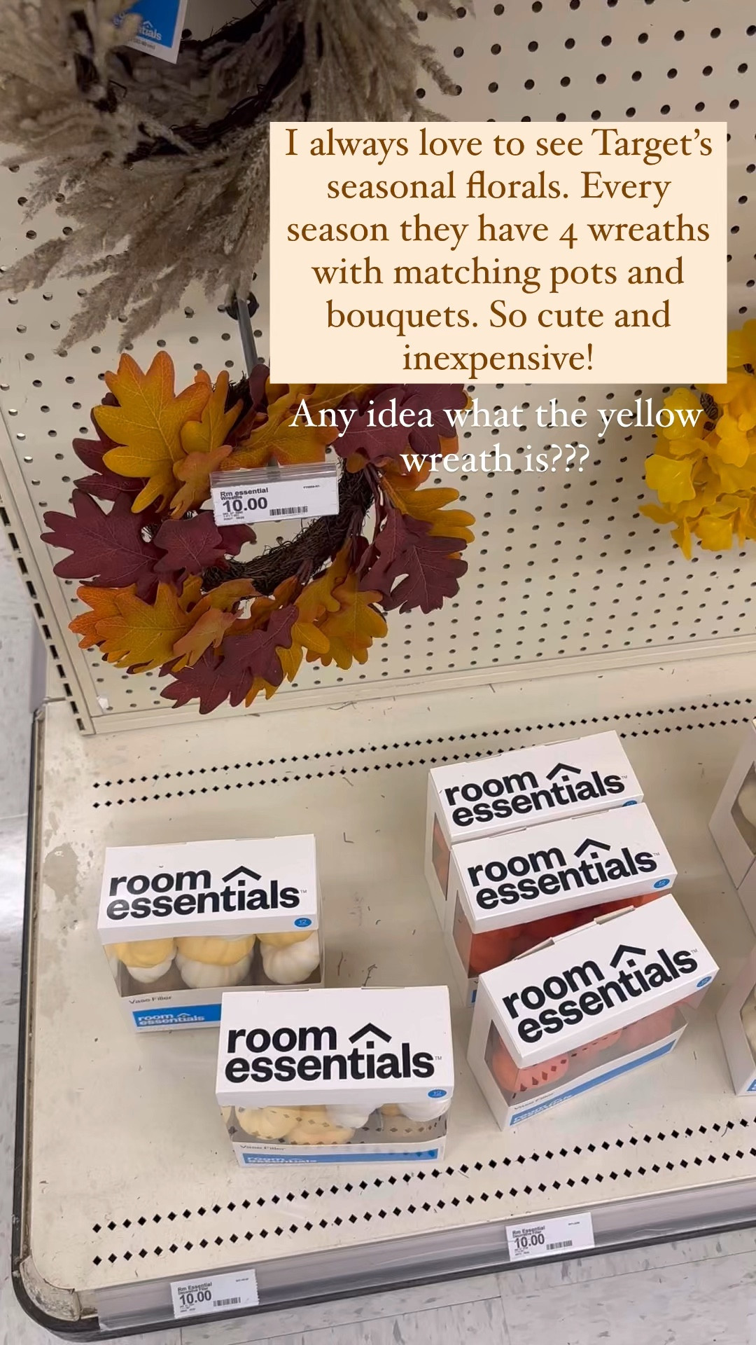 I always love to find Target’s seasonal $10 wreaths. They also have matching pots and bouquets. Such an easy & inexpensive way to add a little fall decor to your home. 

#LTKSeasonal #LTKHome #LTKFindsUnder50