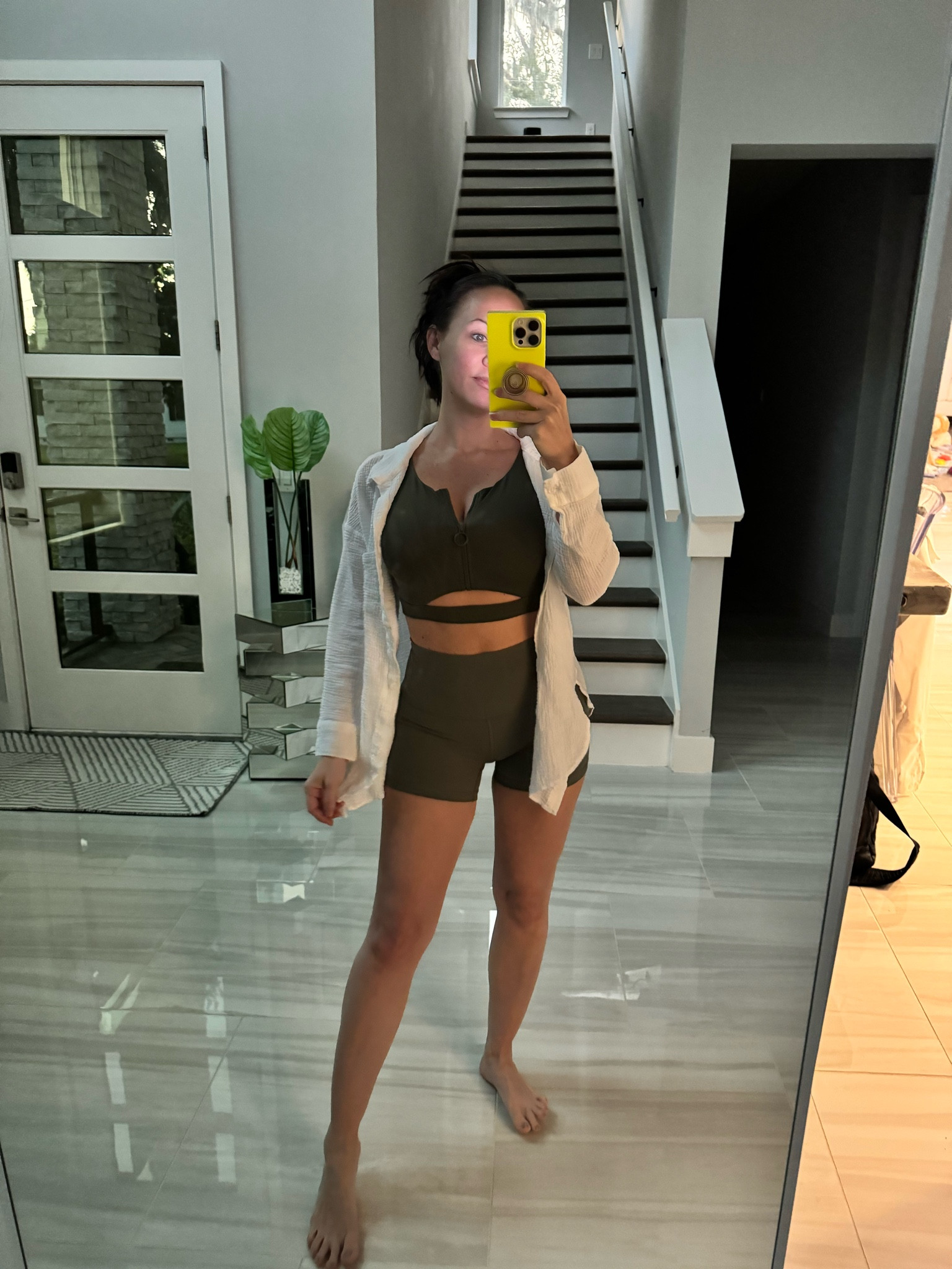 #Athletic #Postpartum #breastfeeding #zipsportsbra #sportsbra #lululemon #postpartumshorts #whitecoverup #waffleshirt 

#LTKStyleTip