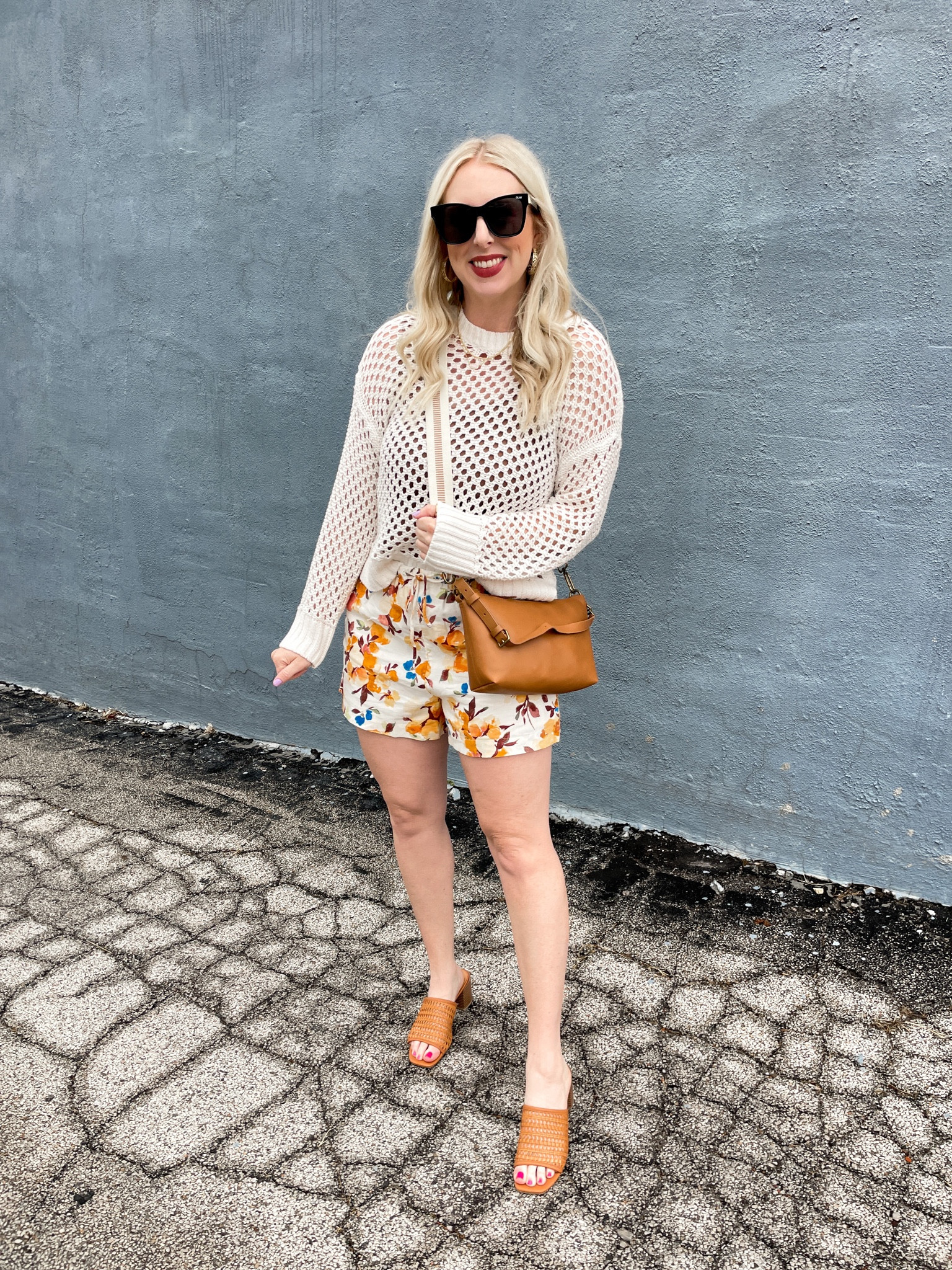 Floral shorts, crochet sweater, Abercrombie outfit, Madewell bag, LTK sale outfit 

#LTKSale #LTKunder50 #LTKsalealert