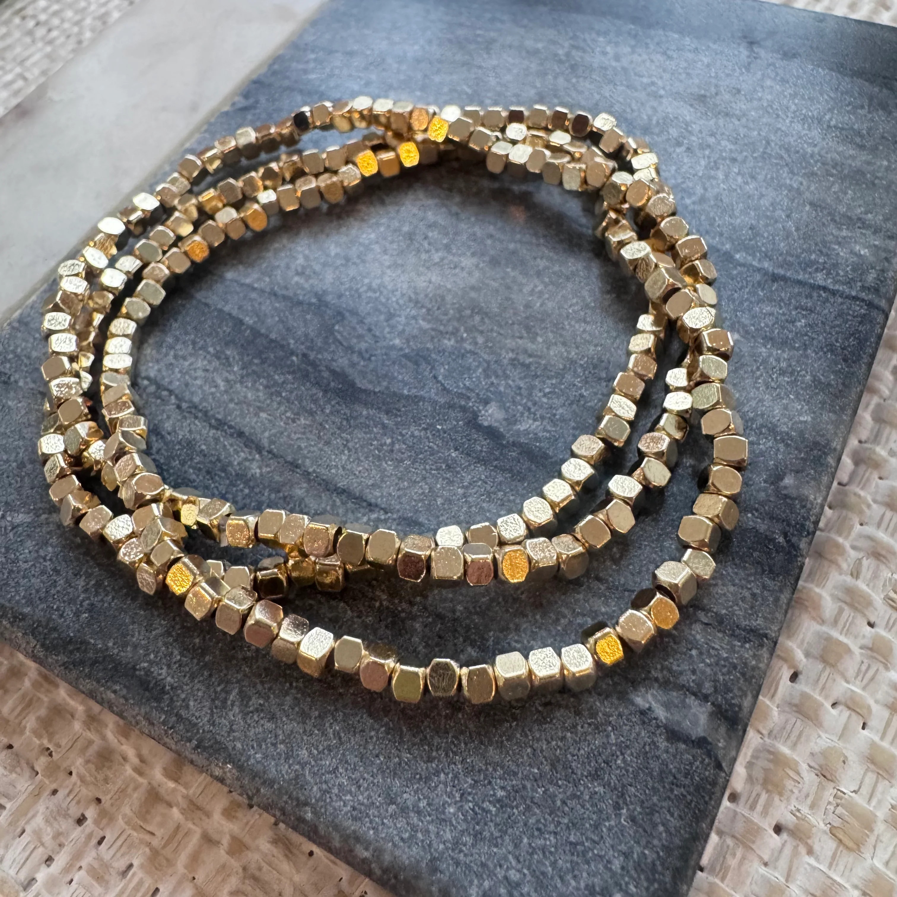 Gold Square Bracelet Trio | Erin McDermott Jewelry