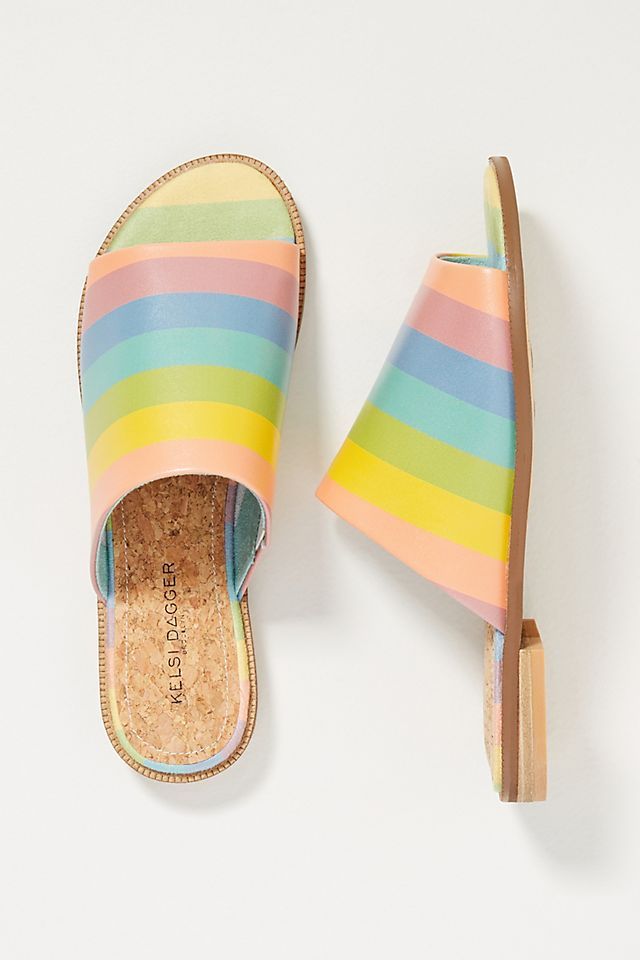Kelsi Dagger Brooklyn Rainbow Slide Sandals | Anthropologie (US)