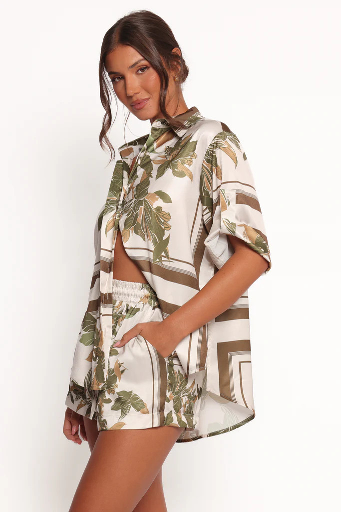 Lara Shirt - Olive Print | Petal & Pup (US)