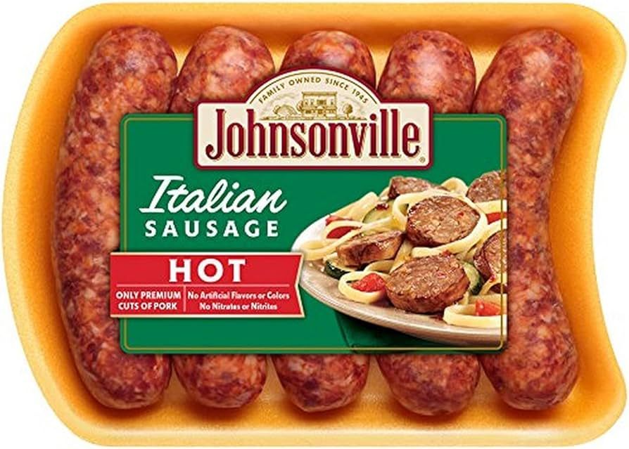 Johnsonville Hot Italian Sausage, 5 Count, 19 oz (Frozen) | Amazon (US)