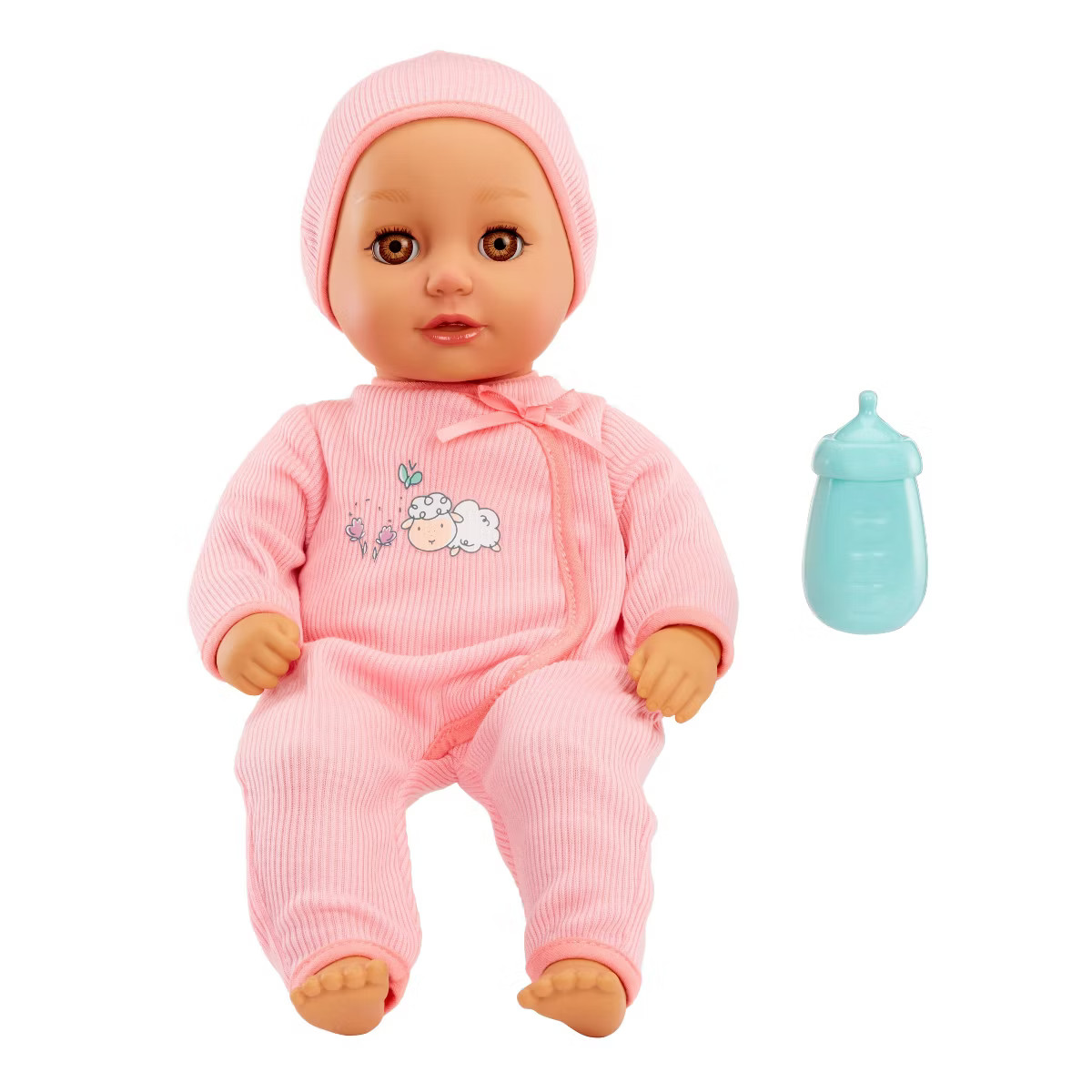 BABY Born My First Baby Doll Ava - Light Brown Eyes: Soft Body Toy with Bottle, PVC & Polyester M... | Target