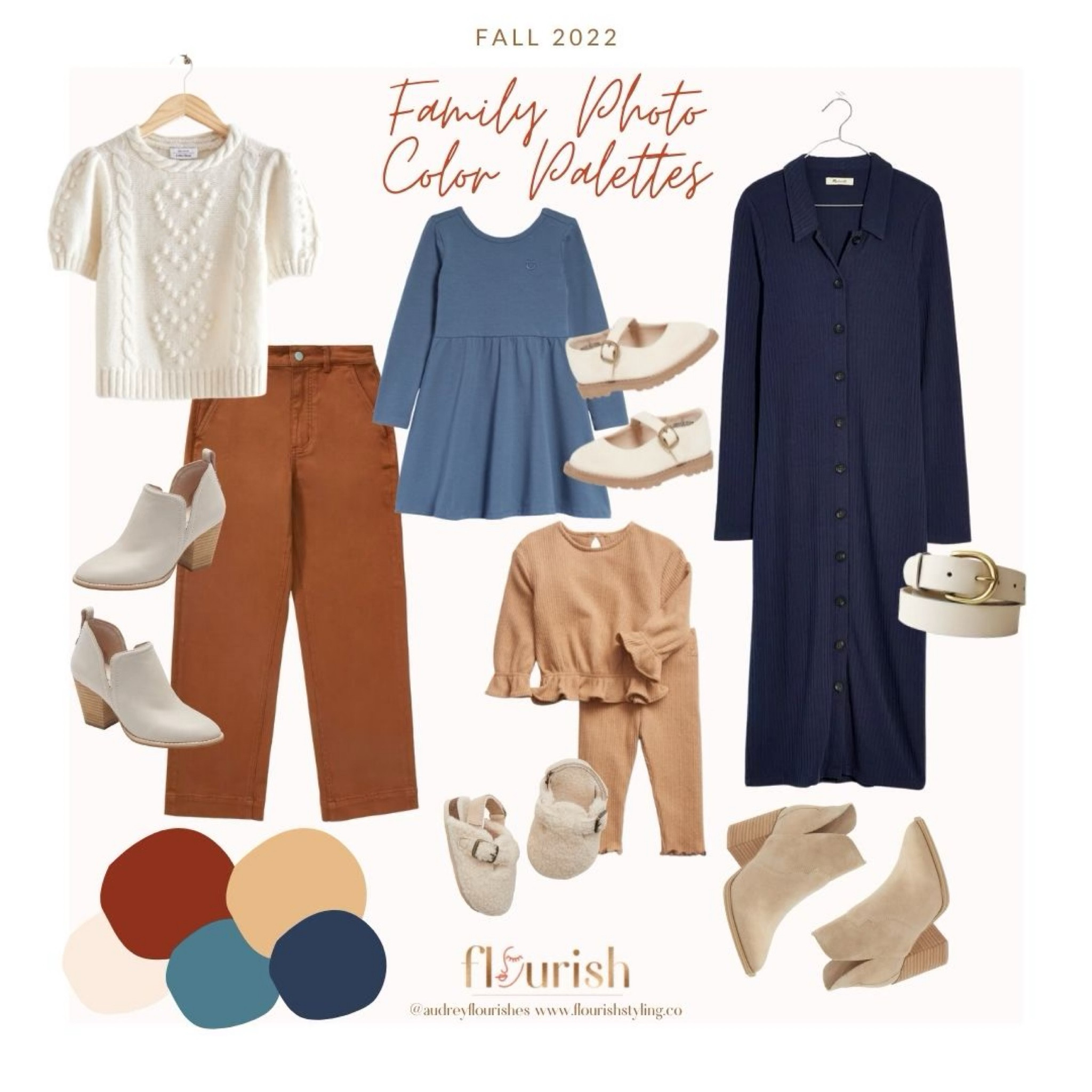 With fall quickly approaching, we thought it would be a great time to curate a collection of outfits for fall family photos in coordinating color palettes! This takes the work out of trying to find outfits that work together without being overly matchy. 

#LTKfamily #LTKSeasonal #LTKstyletip