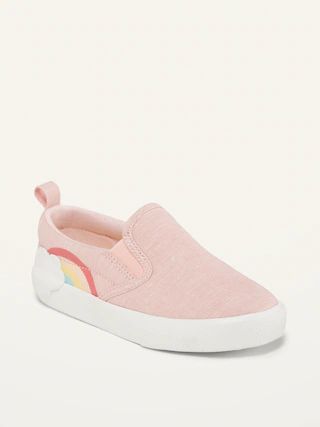 Chambray Slip-On Sneakers for Toddler Girls | Old Navy (US)