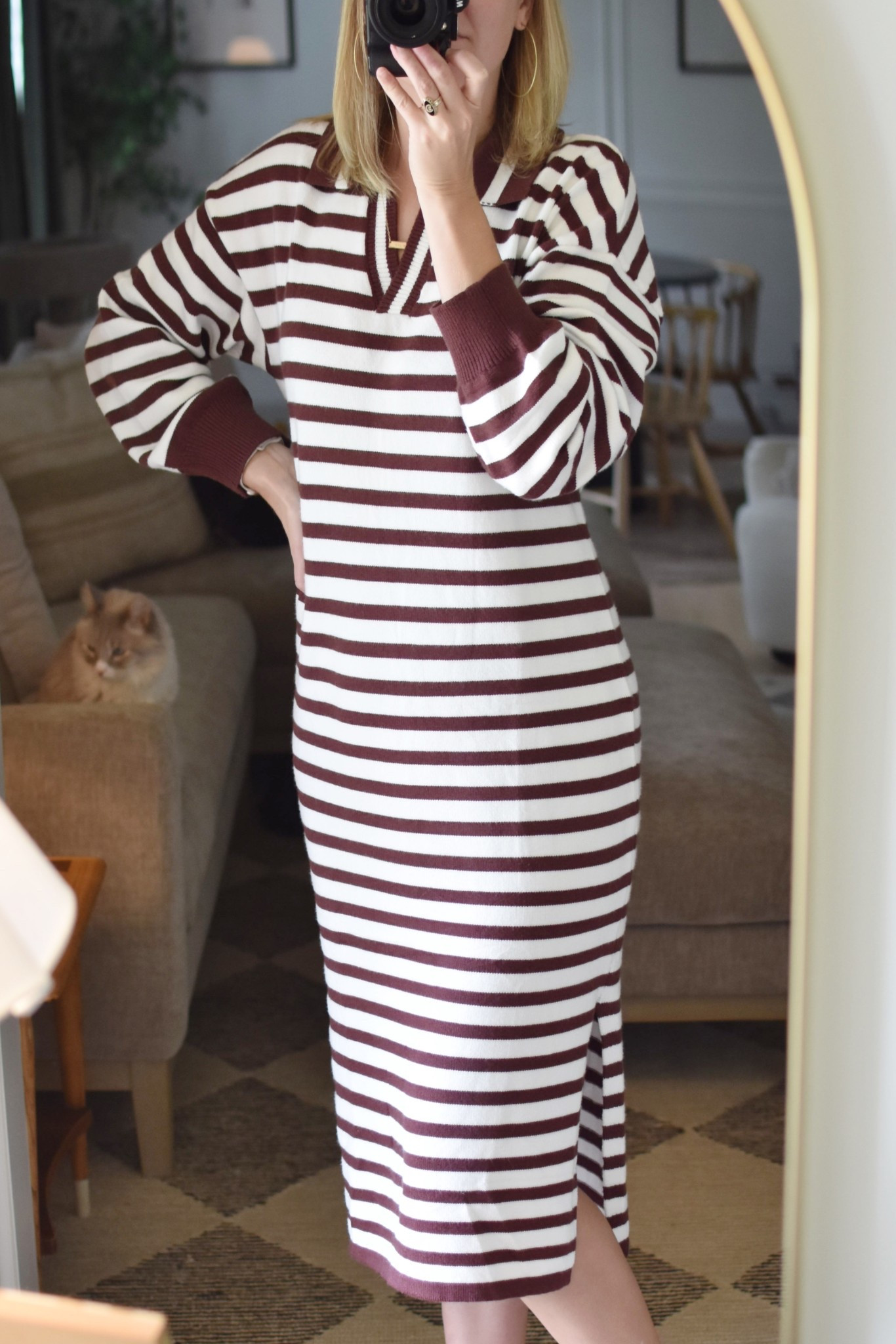 Loving this sweater dress from Amazon! The length is midi on me (5’9”) and there’s a slit on both sides. The sleeves are a great length, too! I’m wearing a size medium. It washed well with my regular laundry, but I did let it air dry to prevent shrinking  

#LTKSeasonal #LTKSaleAlert #LTKWorkwear