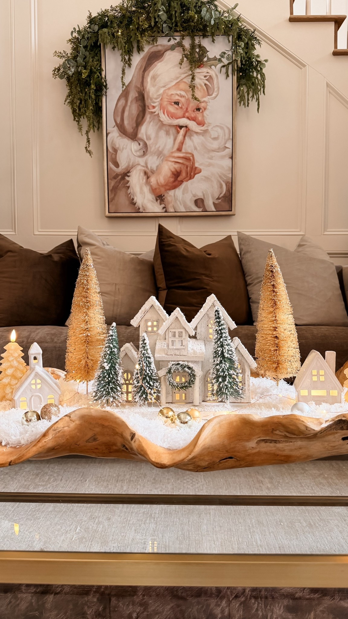 Snowy centerpiece!

#LTKHome #LTKSeasonal #LTKHoliday