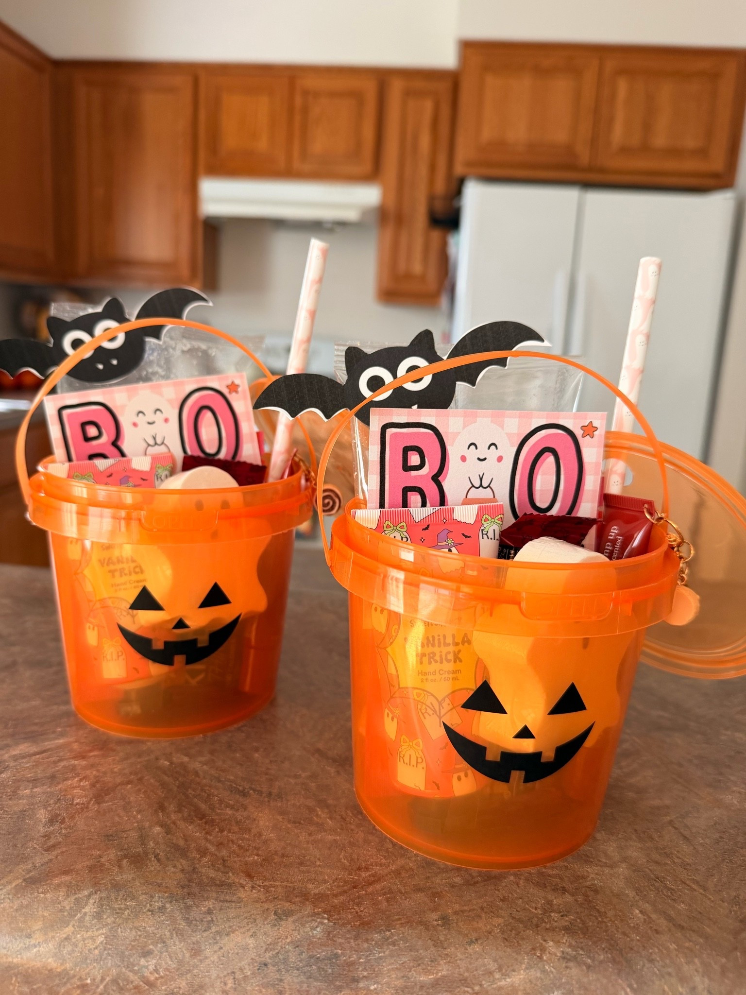 Your sign to make mini boo baskets for besties this fall season! I created the cutest little idea for you using pumpkin drink buckets

#LTKHome #LTKSeasonal