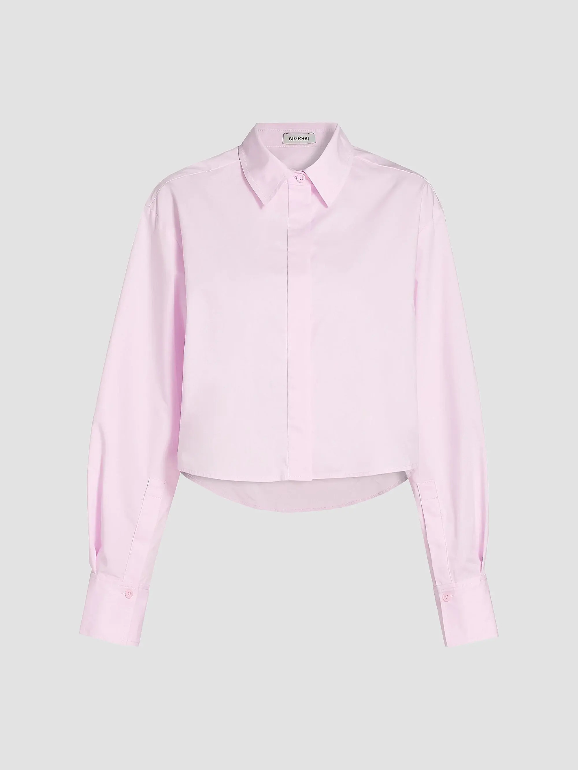 Renata Cropped Button-Up Shirt | Saks Fifth Avenue