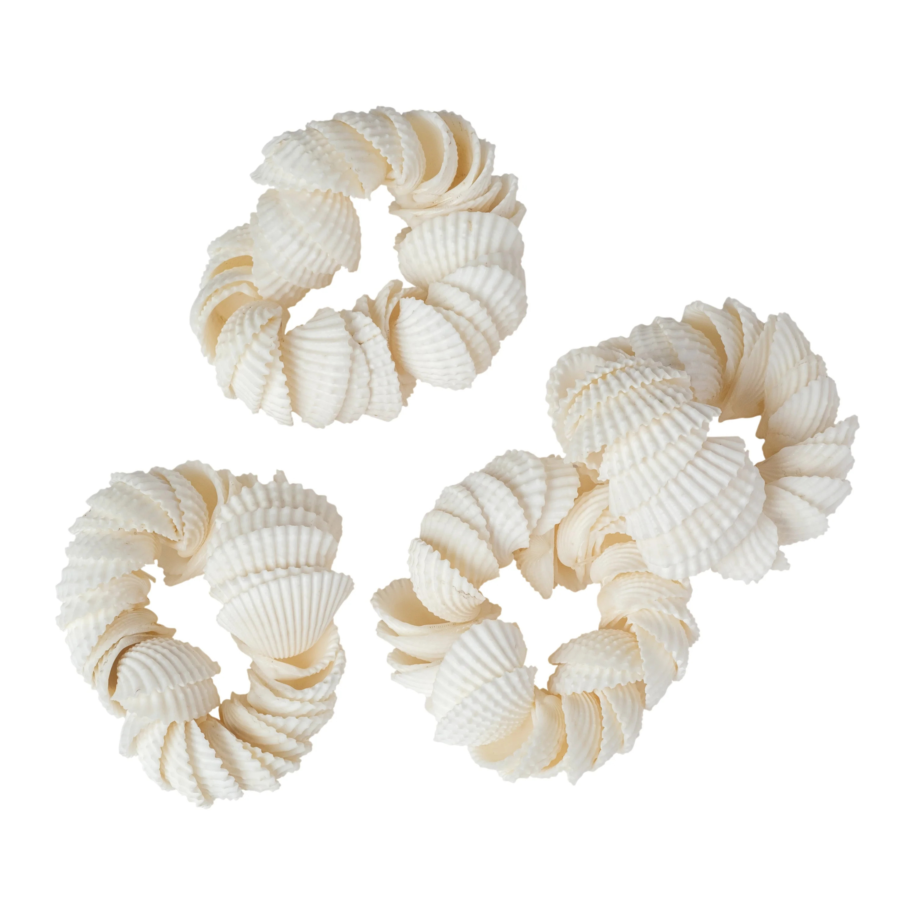 La Mer Shell Napkin Ring - Set of 4 | Cailini Coastal