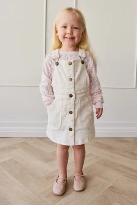Vintage Overall Dress - Parchment Jamie's Atrium 1YR | Jamie Kay