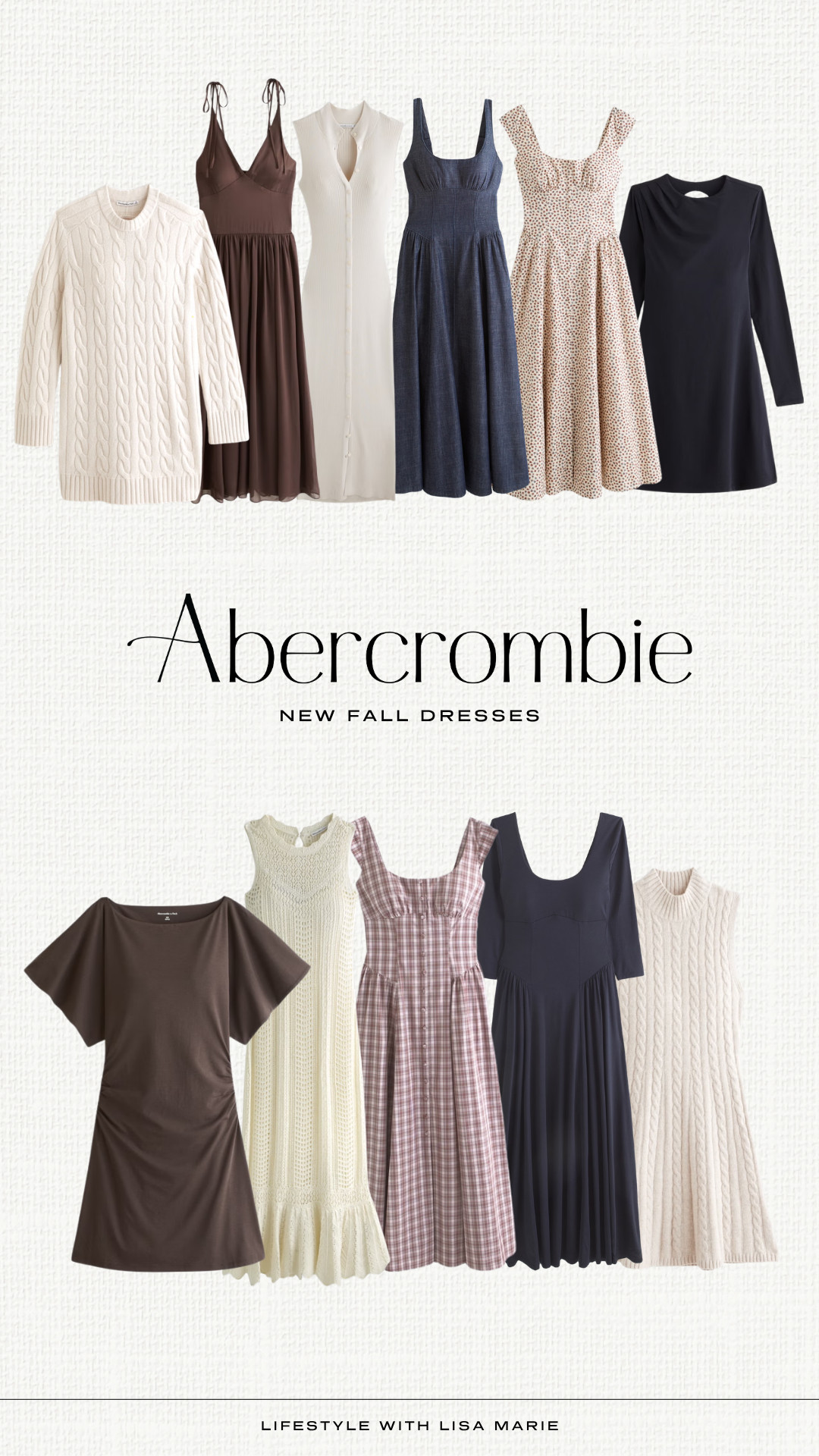 Abercrombie new fall dresses! Mini, midi and maxi dresses. Elevated casual outfits. Family photo dresses. Fall festival dresses. Business casual dresses. Bra-free collection dresses. Long sleeve and sleeveless sweater dresses. Wedding guest dresses. Neutral fall dresses.  

 #LTKootd #LTKSeasonal #LTKPetite