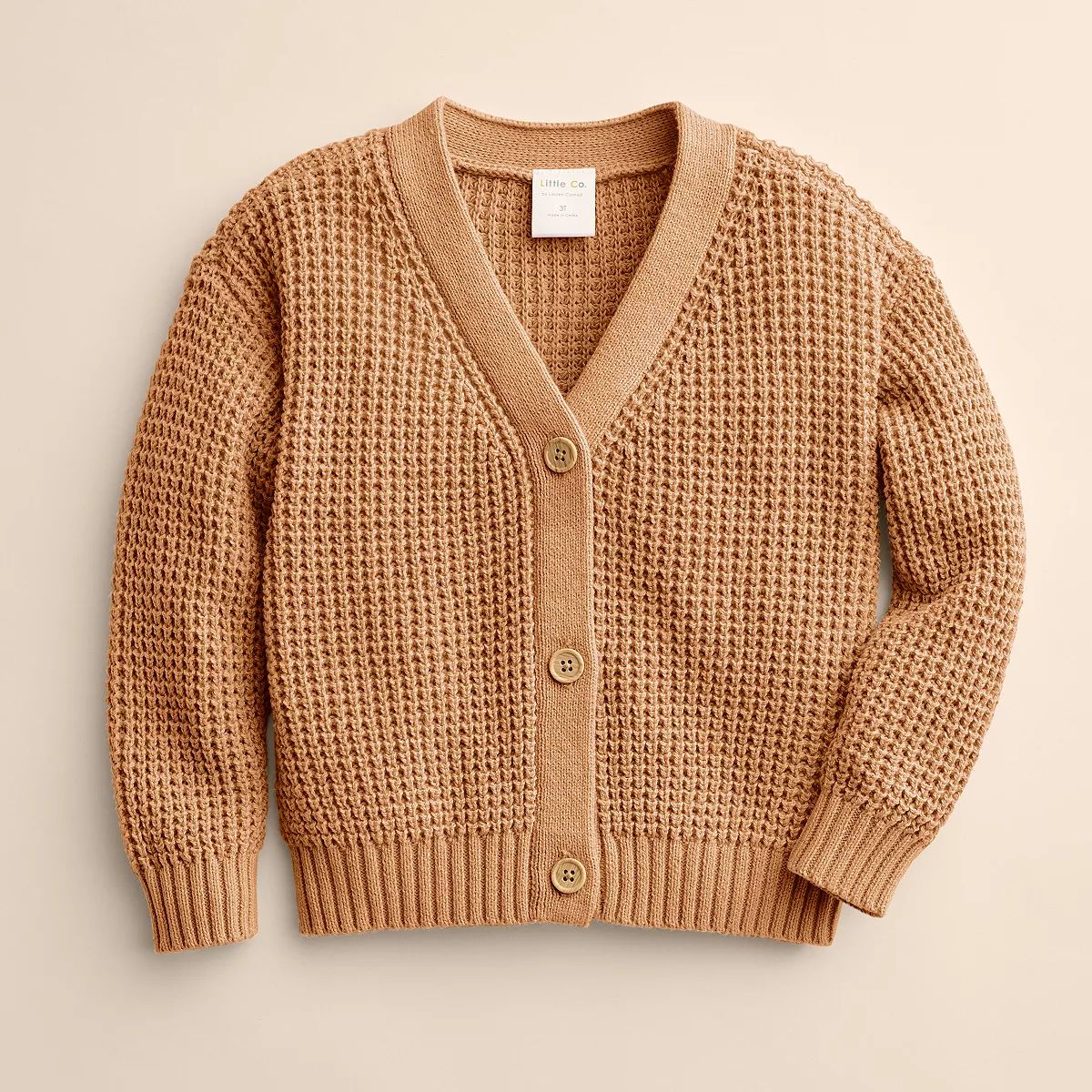 Kids 4-12 Little Co. by Lauren Conrad Relaxed Waffle Cardigan | Kohl's