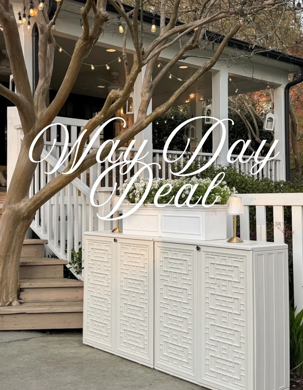 Our new outdoor cabinet is 30% off! We put two together to create this buffet. 

Outdoor cabinet, buffet, way day deal 

#LTKSaleAlert