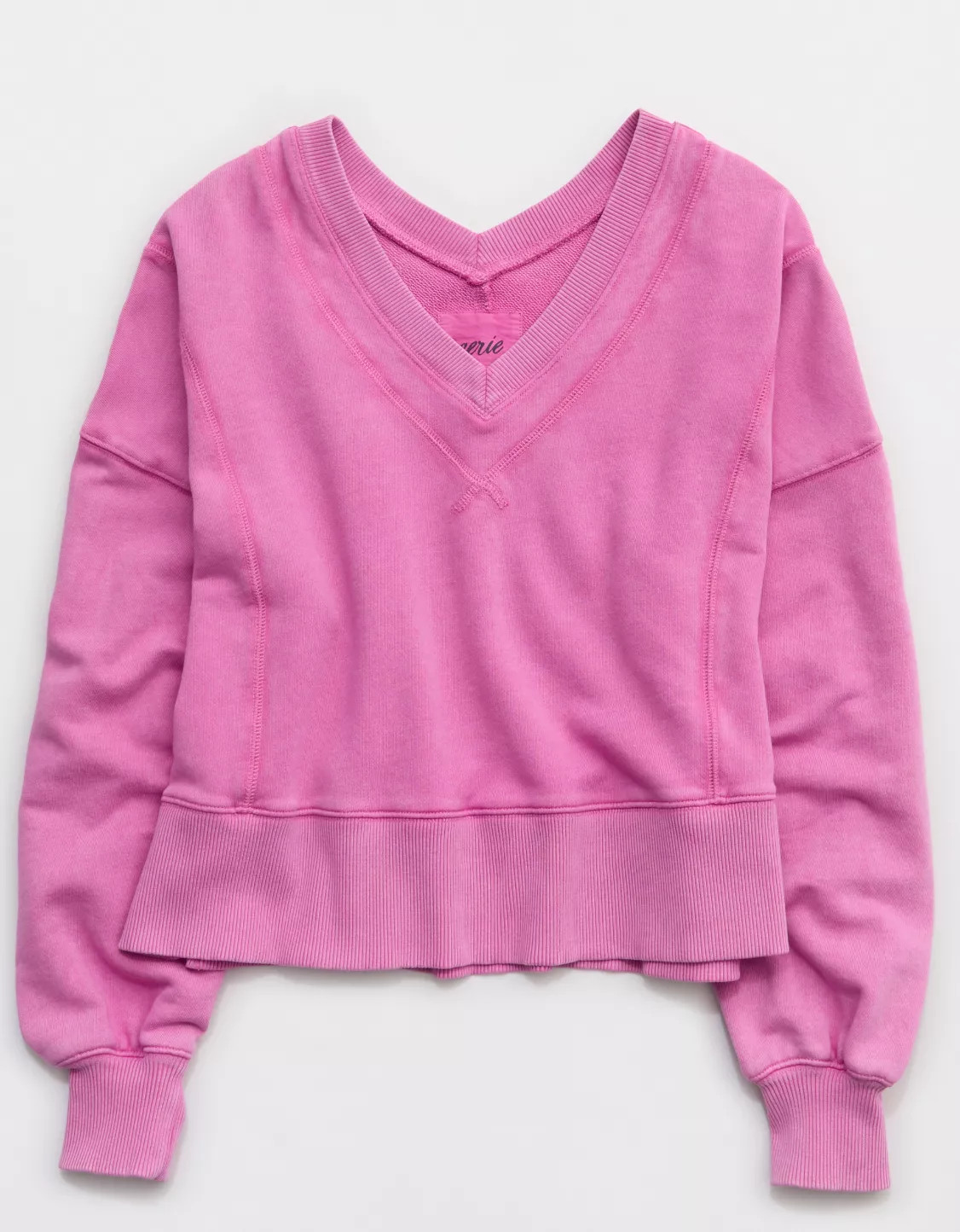 Aerie Go-To V Neck Sweatshirt | Aerie