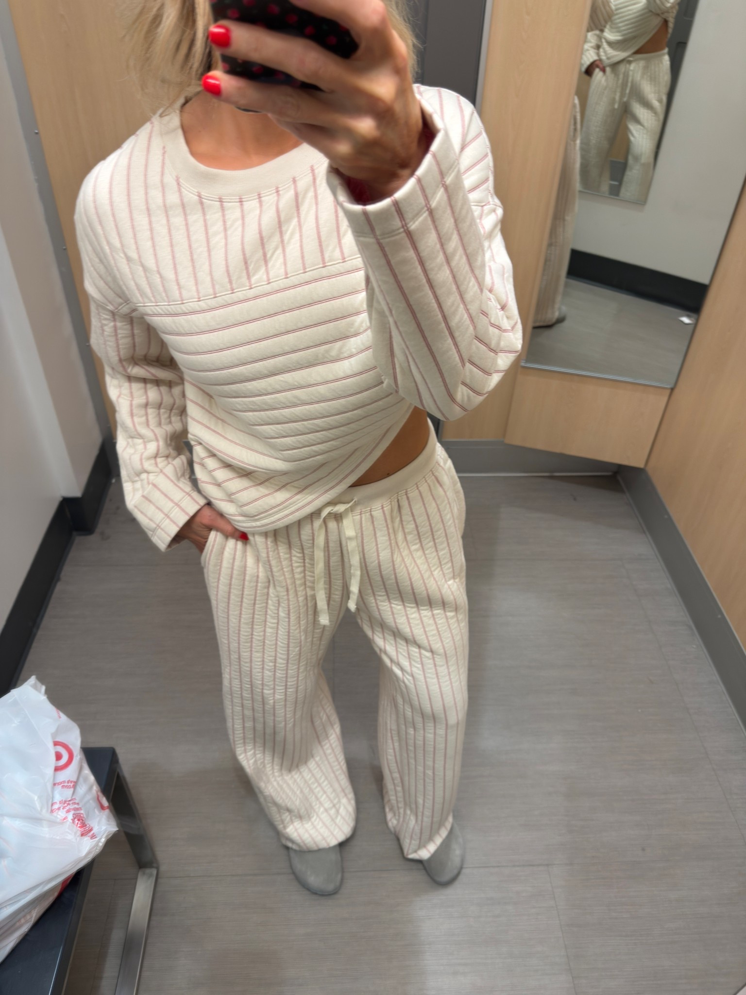 Picked up this cozy set from Target! I’m 5’7” and pants have good length to them - pants are super cozy - wearing m in both. The sweater is a box style fit  

#LTKHoliday #LTKSaleAlert #LTKSeasonal