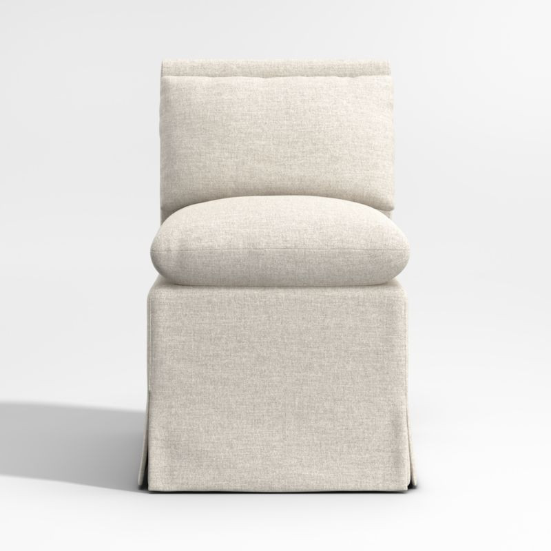 Belmar Ivory Upholstered Dining Side Chair + Reviews | Crate & Barrel | Crate & Barrel